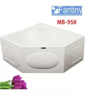 Bồn tắm góc có yếm chân inox 0.95m Fantiny MB-95H