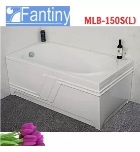 Bồn tắm yếm trái chân inox 1.5m Fantiny MLB-150S(L)