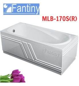 Bồn tắm yếm phải chân inox Fantiny MLB-170S(R) (1700 x 750 x 600mm) 