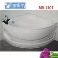 Bồn tắm góc có yếm chân inox 1.1m Fantiny MB-110T