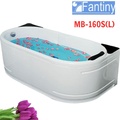 Bồn tắm yếm trái chân inox 1.6m Fantiny MB-160S(L)