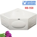 Bồn tắm góc có yếm chân inox 0.95m Fantiny MB-95H