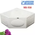 Bồn tắm góc có yếm chân inox 0.95m Fantiny MB-95H