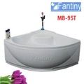 Bồn tắm góc có yếm chân inox 0.95m Fantiny MB-95T