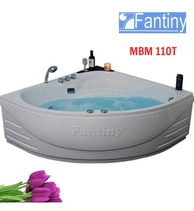 Bồn tắm góc massage có yếm 1.1m Fantiny MBM 110T