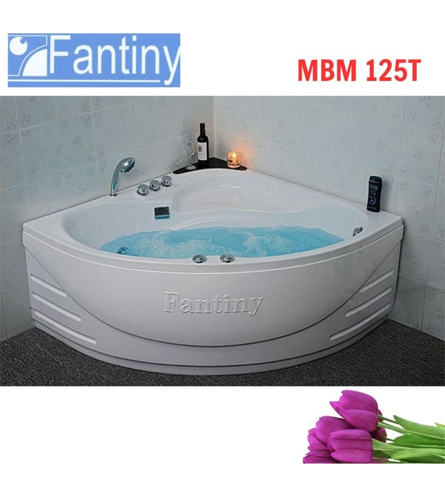 Bồn tắm góc massage có yếm 1.25m Fantiny MBM 125T