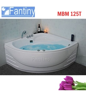 Bồn tắm góc massage có yếm Fantiny MBM 125T(1250 x 1250 x 600mm) 