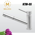 Vòi chậu rửa bát dây rút Malloca K110-SS