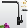 Vòi chậu rửa bát màu đen Malloca K525B