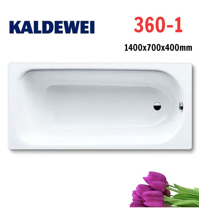 Bồn tắm xây 1.4m thép tráng men KALDEWEI SANIFORM PLUS 360-1