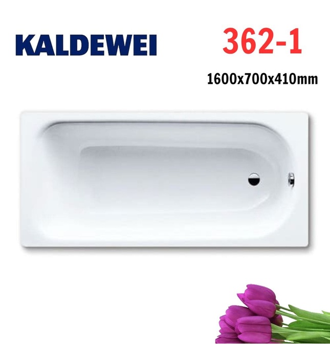 Bồn tắm xây 1.6m thép tráng men KALDEWEI SANIFORM PLUS 362-1