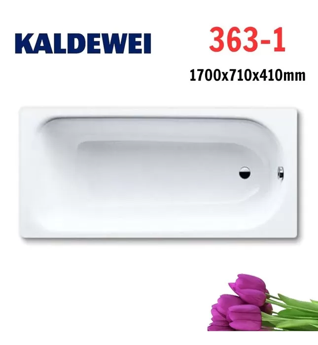 Bồn tắm xây 1.7m thép tráng men KALDEWEI SANIFORM PLUS 363-1