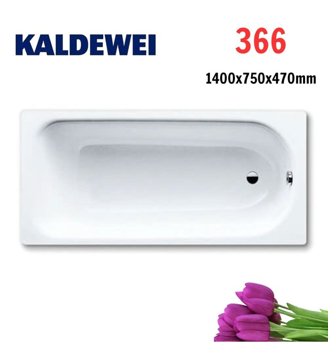 Bồn tắm xây 1.4m thép tráng men KALDEWEI SANIFORM PLUS 366