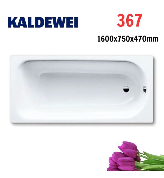 Bồn tắm xây 1.6m thép tráng men KALDEWEI SANIFORM PLUS 367
