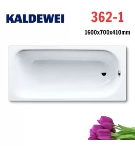Bồn tắm xây 1.6m thép tráng men KALDEWEI SANIFORM PLUS 362-1