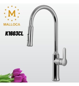 Vòi chậu rửa bát dây rút Malloca K94C