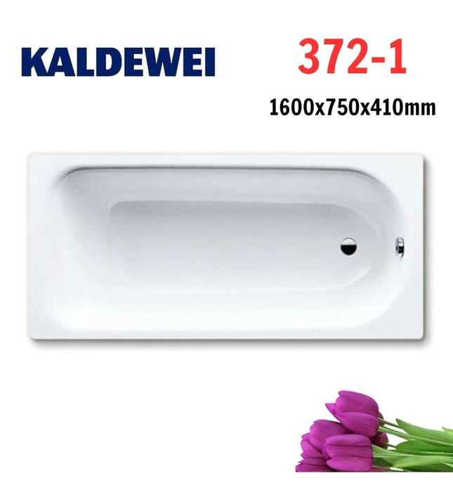 Bồn tắm xây 1.6m thép tráng men KALDEWEI SANIFORM PLUS 372-1