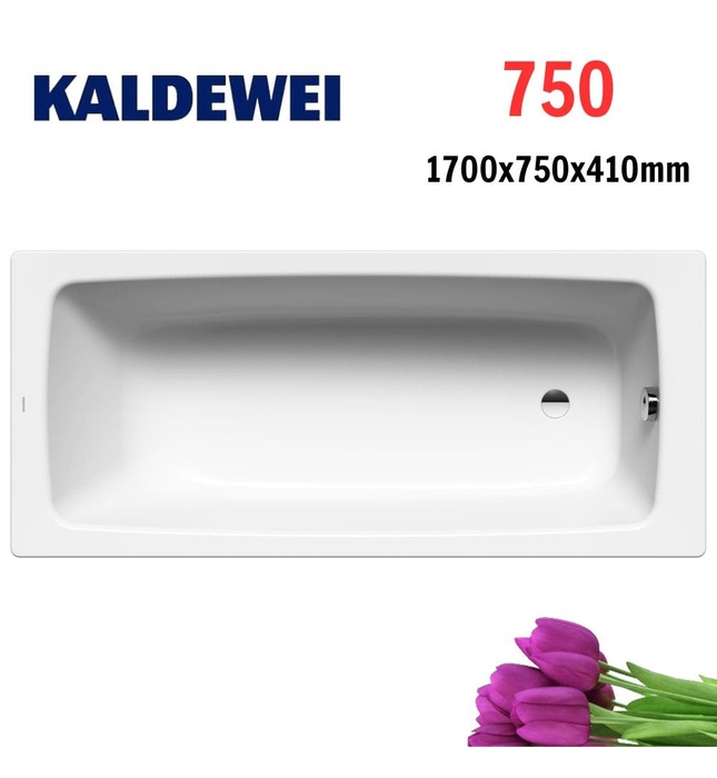 Bồn tắm xây 1.7m thép tráng men KALDEWEI CAYONO 750
