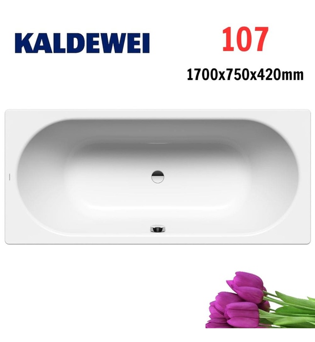 Bồn tắm xây thép tráng men 1.7m KALDEWEI CLASSIC DUO 107