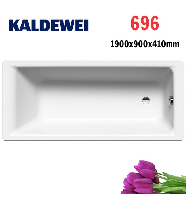 Bồn tắm xây 1.9m thép tráng men KALDEWEI PURO 696