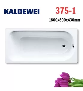 Bồn tắm xây 1.8m thép tráng men KALDEWEI SANIFORM PLUS 375-1