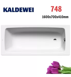 Bồn tắm xây 1.6m thép tráng men KALDEWEI CAYONO 748