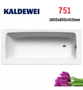Bồn tắm xây 1.8m thép tráng men KALDEWEI CAYONO 751