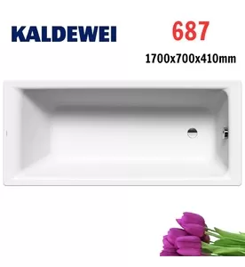 Bồn tắm xây 1.7m thép tráng men KALDEWEI PURO 687