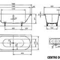 Bồn tắm xây 1.8m thép tráng men KALDEWEI CENTRO DUO 133