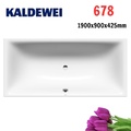 Bồn tắm xây 1.9m thép tráng men KALDEWEI SILENIO 678