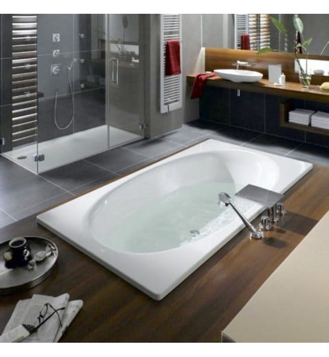 Bồn tắm xây thép tráng men 1.9m KALDEWEI ELLIPSO DUO 230