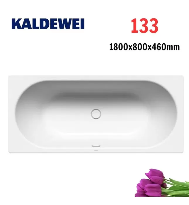 Bồn tắm xây 1.8m thép tráng men KALDEWEI CENTRO DUO 133
