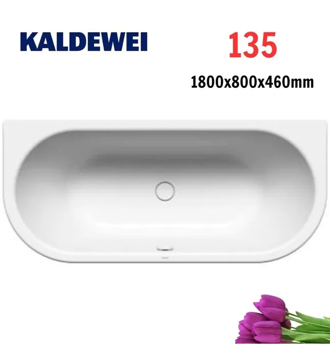 Bồn tắm xây 1.8m Titan tráng men KALDEWEI CENTRO DUO 2 135