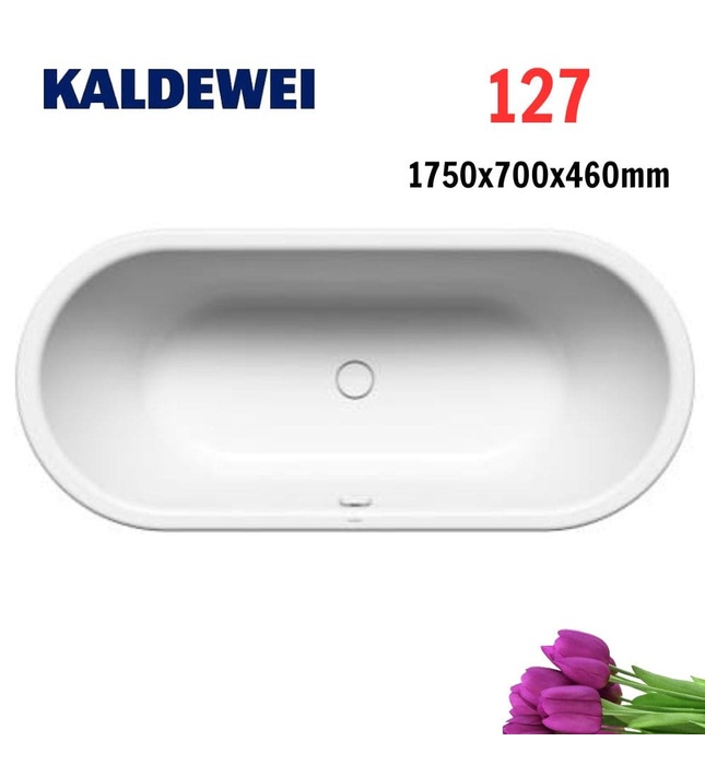 Bồn tắm xây 1.7 thép tráng men Kaldewei Centro Duo Oval 127