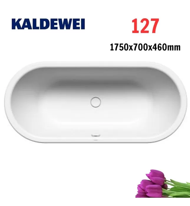 Bồn tắm xây 1.7 thép tráng men Kaldewei Centro Duo Oval 127