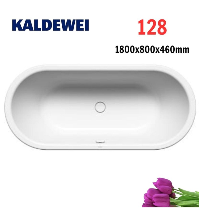 Bồn tắm xây 1.8m oval thép tráng men KALDEWEI CENTRO DUO OVAL 128