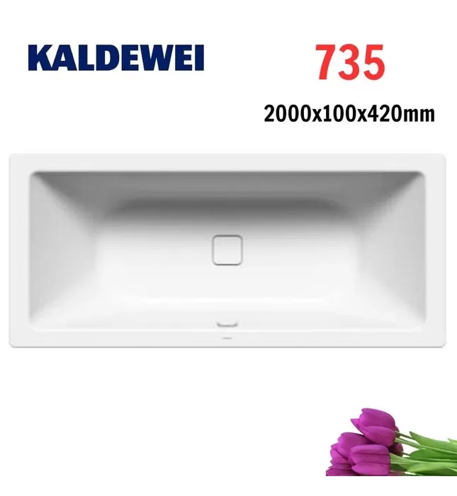 Bồn tắm xây 2m thép tráng men KALDEWEI CONODUO 735
