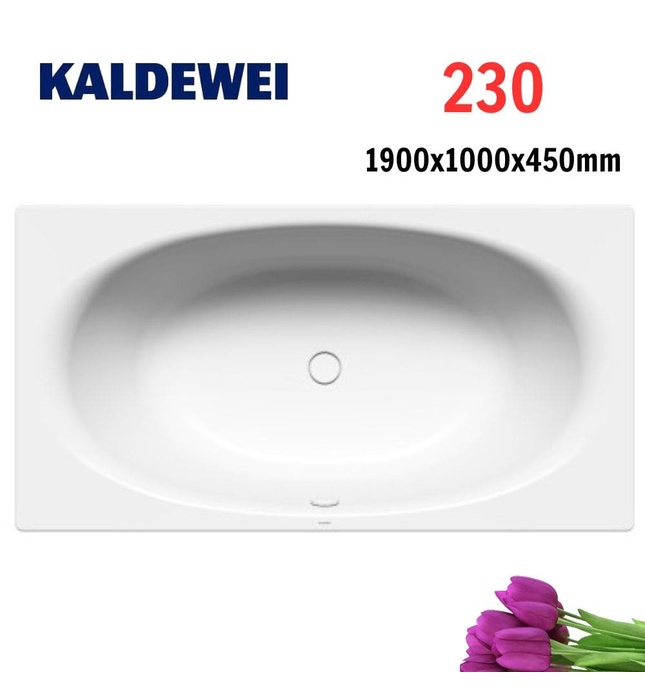 Bồn tắm xây thép tráng men 1.9m KALDEWEI ELLIPSO DUO 230