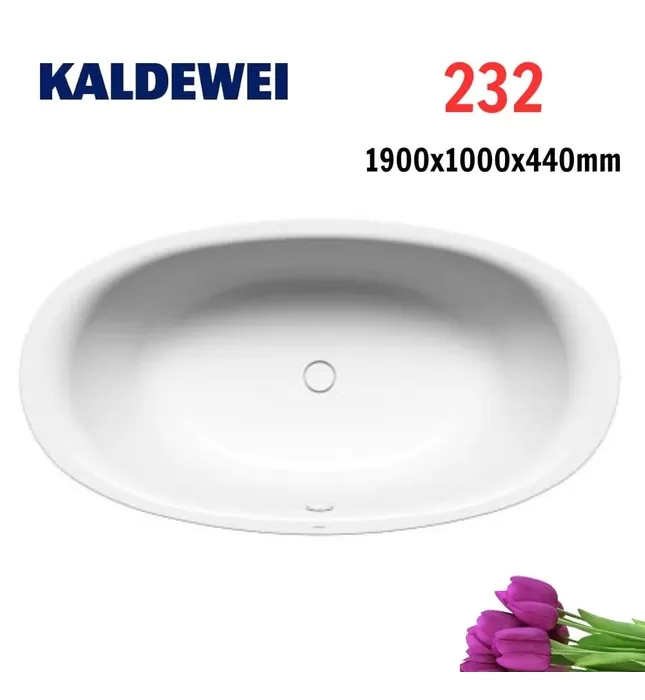 Bồn tắm xây thép tráng men 1.9m KALDEWEI ELLIPSO DUO OVAL 232