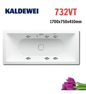 Bồn tắm xây massage 1.7m thép tráng men KALDEWEI CONODUO 732VT