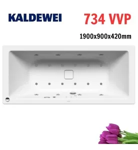 Bồn tắm xây massage thép tráng men 1.9m KALDEWEI CONODUO 734 VVP