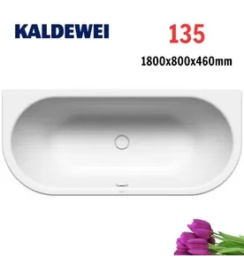 Bồn tắm xây 1.8m Titan tráng men KALDEWEI CENTRO DUO 2 135