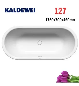 Bồn tắm xây 1.7 thép tráng men Kaldewei Centro Duo Oval 127
