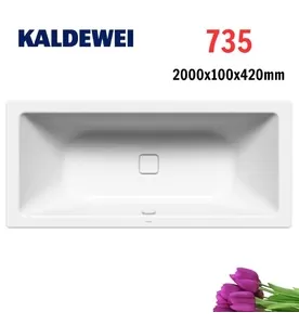 Bồn tắm xây 2m thép tráng men KALDEWEI CONODUO 735
