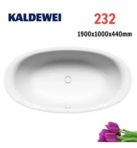 Bồn tắm xây thép tráng men 1.9m KALDEWEI ELLIPSO DUO OVAL 232