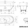 Bồn tắm xây 1.7 thép tráng men Kaldewei Centro Duo Oval 127