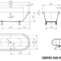 Bồn tắm xây 1.8m oval thép tráng men KALDEWEI CENTRO DUO OVAL 128