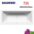 Bồn tắm xây 2m thép tráng men KALDEWEI CONODUO 735