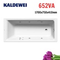Bồn tắm xây massage 1.7m thép tráng men KALDEWEI PURO 652VA