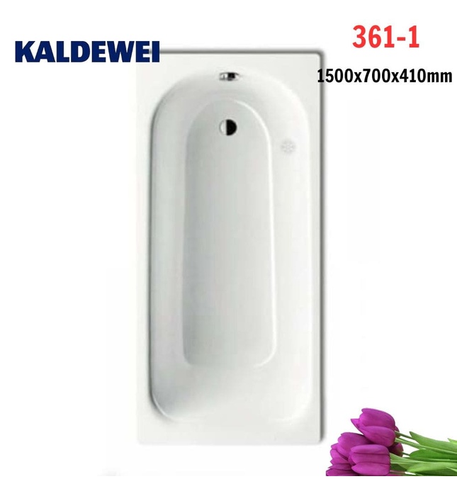 Bồn tắm xây thép tráng men 1.5m KALDEWEI SANIFORM PLUS 361-1